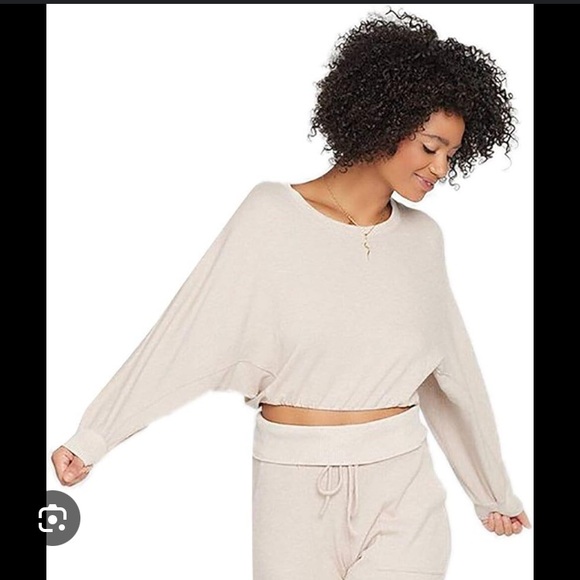 L Space Pillow Talk Pullover in Oatmeal . Size XS - Picture 2 of 6